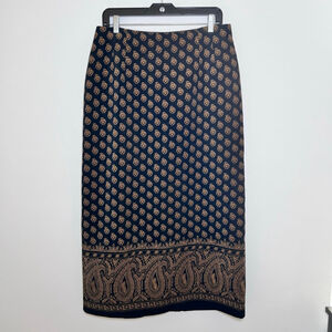 Vintage Maxi Skirt Y2K Boho Whimsigoth Fairy Grunge Dark Academia 90s Paisley